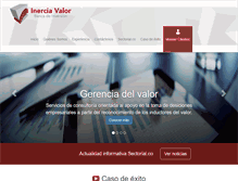 Tablet Screenshot of inerciavalor.com